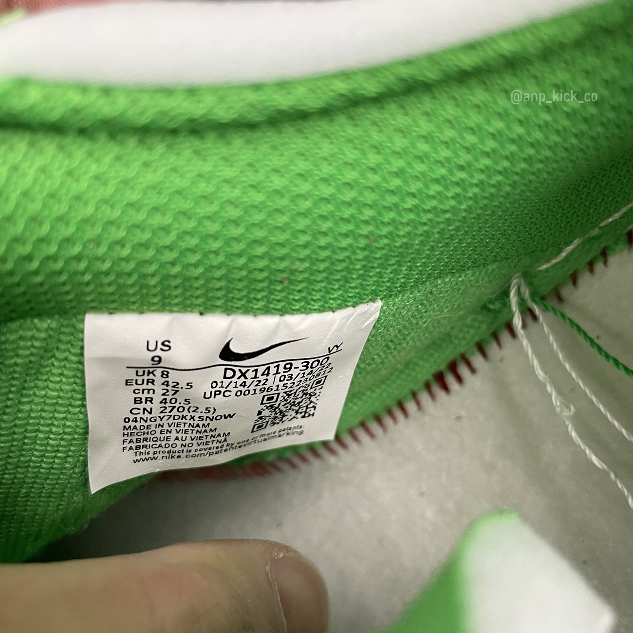 Off White Nike Air Force 1 Low Light Green (11) - newkick.vip